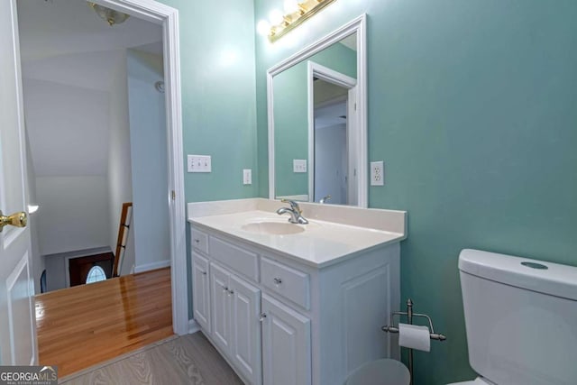 32 N Muscogee Dr, Ellijay, GA 30540 - half bath with vanity and toilet