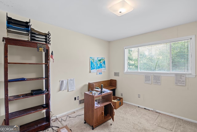 24 Brookside Dr, Newnan, GA 30263 - office area with baseboards and light colored carpet