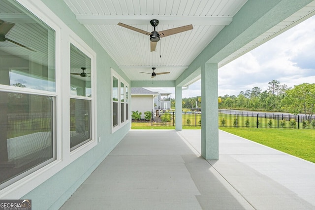 215 Jake Colton Dr, Kingsland, GA 31548 - view of patio with ceiling fan