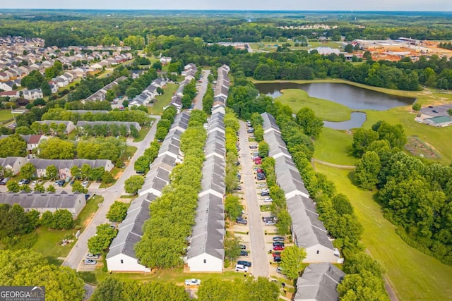 1851 Grove Way, Hampton, GA 30228 - aerial perspective of suburban area with a nearby body of water