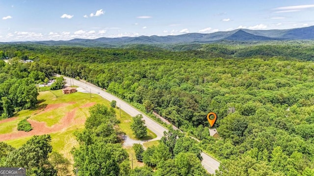 405 Scenic View Dr, Jasper, GA 30143 - drone / aerial view of a heavily wooded area and mountains