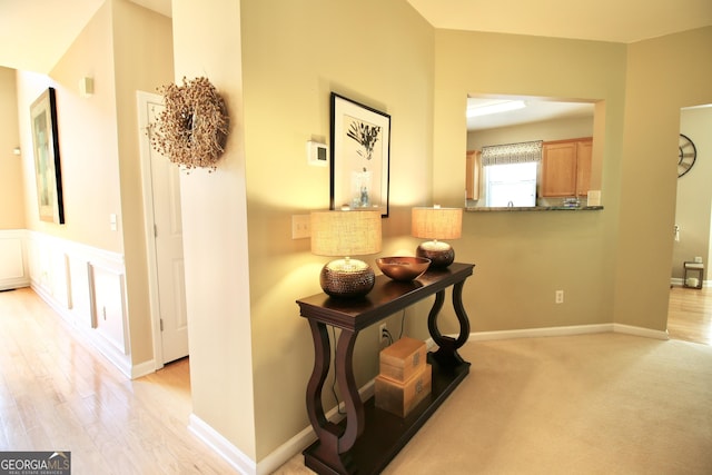 318 Ivy Manor Dr, Marietta, GA 30064 - corridor featuring light wood finished floors