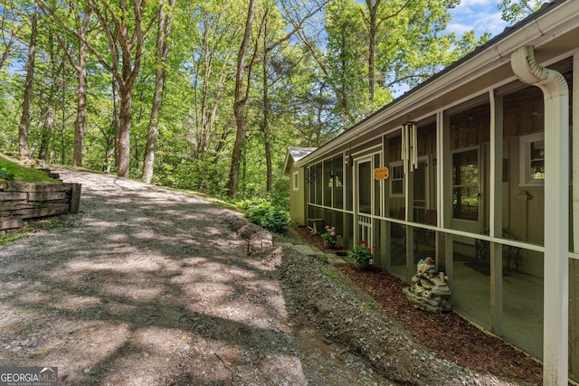 8378 Dillard Rd, Scaly, NC 28775 - view of yard featuring a sunroom