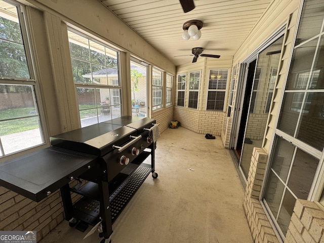 281 Cambridge Cir, Kingsland, GA 31548 - sunroom / solarium with a ceiling fan and vaulted ceiling