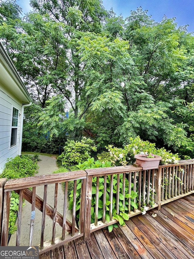 523 Huntleigh Dr, Winder, GA 30680 - view of wooden deck