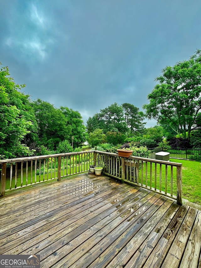 523 Huntleigh Dr, Winder, GA 30680 - view of wooden deck