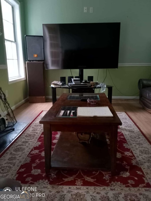 2918 Egret Ln, Austell, GA 30106 - home office featuring baseboards and wood finished floors
