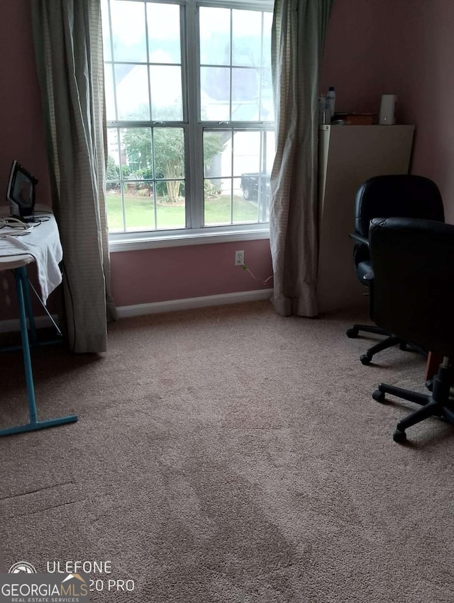 2918 Egret Ln, Austell, GA 30106 - carpeted home office featuring baseboards