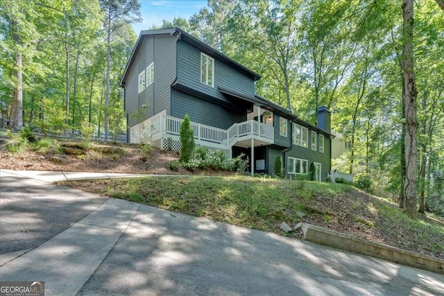 510 Watergate Ct, Roswell, GA 30076 - view of front of property with a chimney