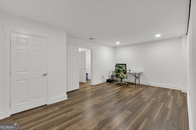 510 Watergate Ct, Roswell, GA 30076 - unfurnished office featuring wood finished floors and recessed lighting