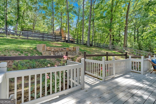 510 Watergate Ct, Roswell, GA 30076 - deck with a fenced backyard