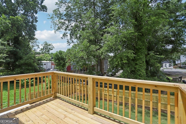 3189 Jackson Unit A, Hapeville, GA 30354 - deck featuring a fenced backyard