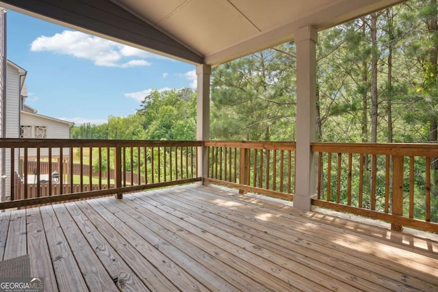 106 Logan Pass Dr, Loganville, GA 30052 - view of wooden terrace