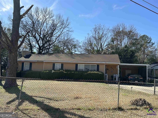 204 Doyle St, Warner Robins, GA 31093 - ranch-style home featuring an attached carport