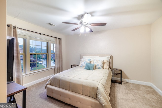 3623 Terrah Point Dr, Duluth, GA 30097 - bedroom with carpet, baseboards, and ceiling fan