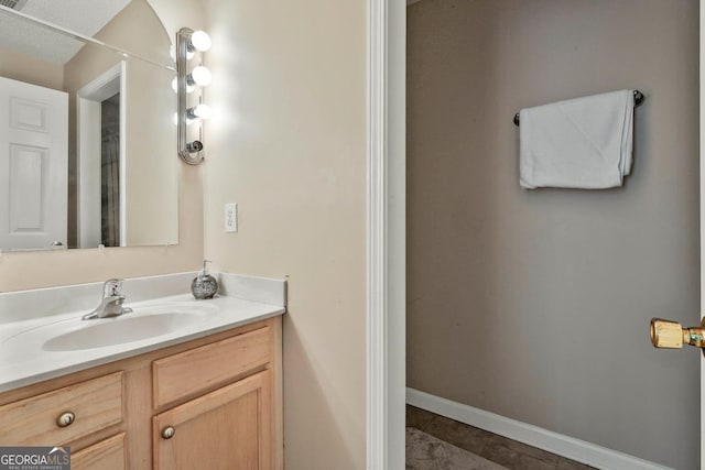 226 Long Island Dr, Whitesburg, GA 30185 - bathroom with vanity and tile patterned floors