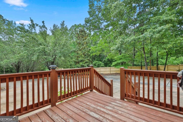 226 Long Island Dr, Whitesburg, GA 30185 - wooden deck featuring a fenced backyard