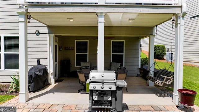 3554 Black Cherry Pt SW, Gainesville, GA 30504 - view of patio featuring outdoor dining space and grilling area