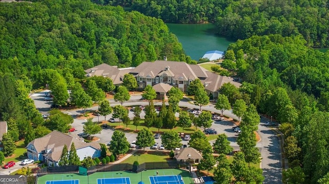 3554 Black Cherry Pt SW, Gainesville, GA 30504 - bird's eye view of a forest and a nearby body of water