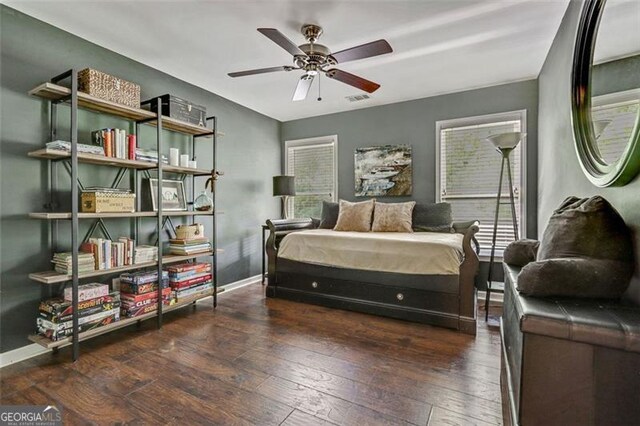 2073 Woodside Park Dr, Woodstock, GA 30188 - bedroom featuring hardwood / wood-style flooring and baseboards