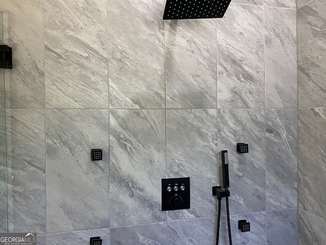 5950 Lynfield Dr, South Fulton, GA 30349 - bathroom view of a tile shower