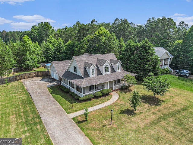 385 Eagles Nest Cir, Carrollton, GA 30116 - aerial view of property and surrounding area featuring a forest