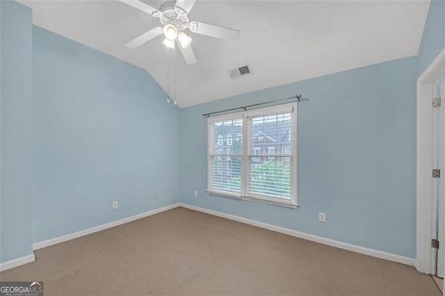 6206 Carriage Gate Ln Unit 6, Mableton, GA 30126 - carpeted spare room with a ceiling fan and lofted ceiling