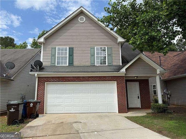 1720 New Orleans Way, Mcdonough, GA 30252 - traditional-style house featuring brick siding, concrete driveway, and an attached garage