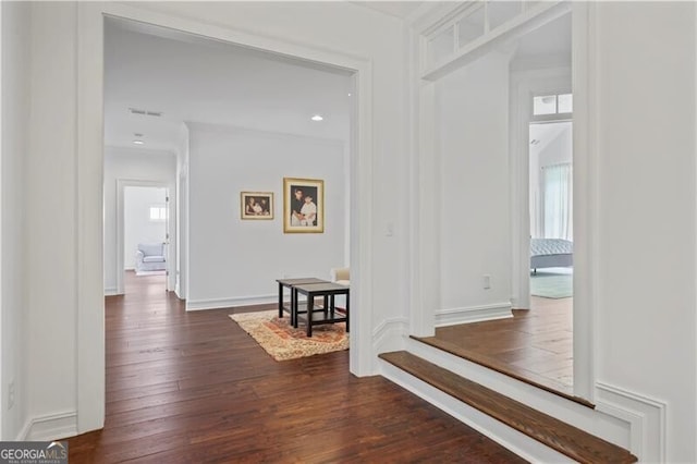 4356 N Buckhead Dr NE, Atlanta, GA 30342 - corridor featuring dark wood finished floors