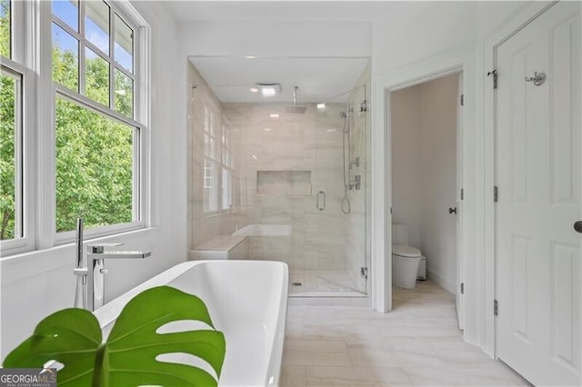 4356 N Buckhead Dr NE, Atlanta, GA 30342 - full bath with a shower stall and a soaking tub