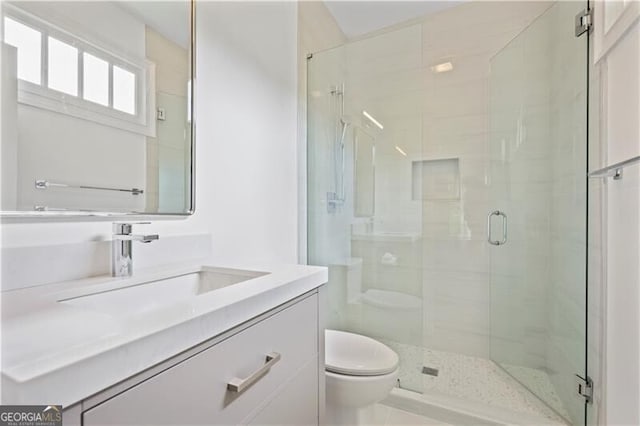 4356 N Buckhead Dr NE, Atlanta, GA 30342 - full bathroom with vanity and a stall shower