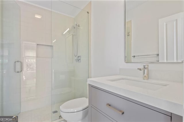 4356 N Buckhead Dr NE, Atlanta, GA 30342 - full bathroom featuring vanity and a shower stall