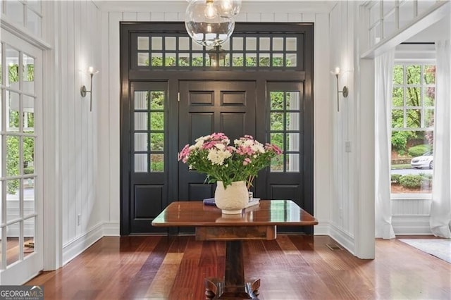 4356 N Buckhead Dr NE, Atlanta, GA 30342 - entryway with dark wood-style flooring and baseboards