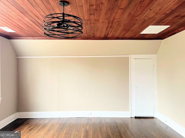 125 Oak Ave, Carrollton, GA 30117 - bonus room with wood ceiling, vaulted ceiling, baseboards, and wood finished floors