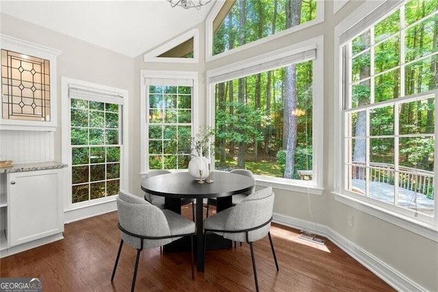 3600 Goldenrod Dr, Alpharetta, GA 30005 - sunroom with vaulted ceiling