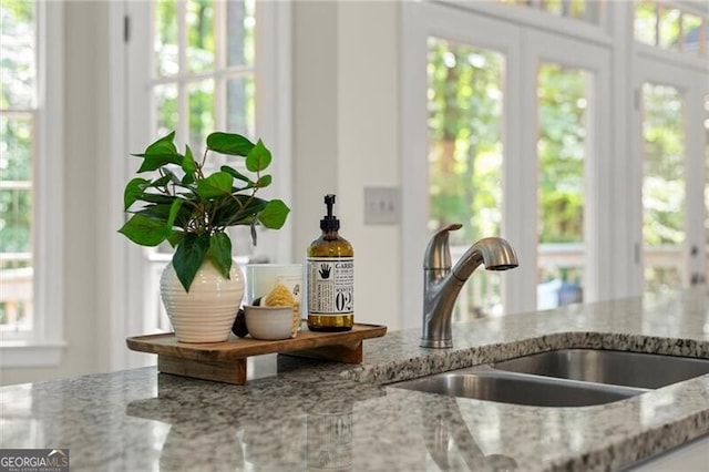 3600 Goldenrod Dr, Alpharetta, GA 30005 - kitchen view of a sink and light stone countertops
