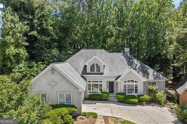 3600 Goldenrod Dr, Alpharetta, GA 30005 - view of front of property with a chimney