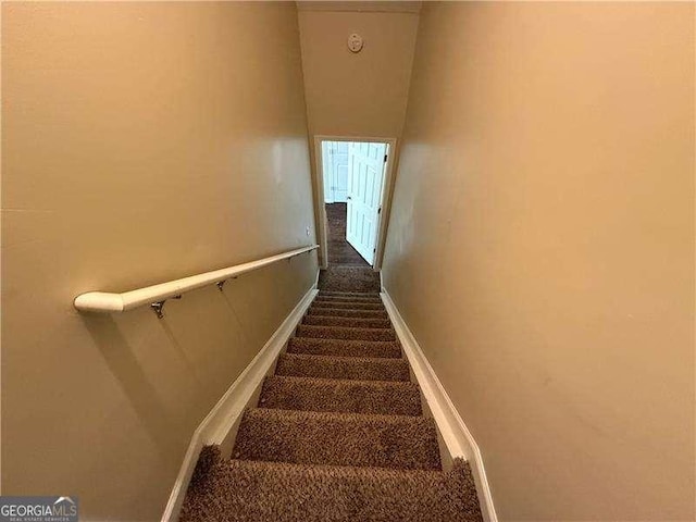 124 Sparkling Spring Trl, Mcdonough, GA 30252 - stairs with carpet and baseboards