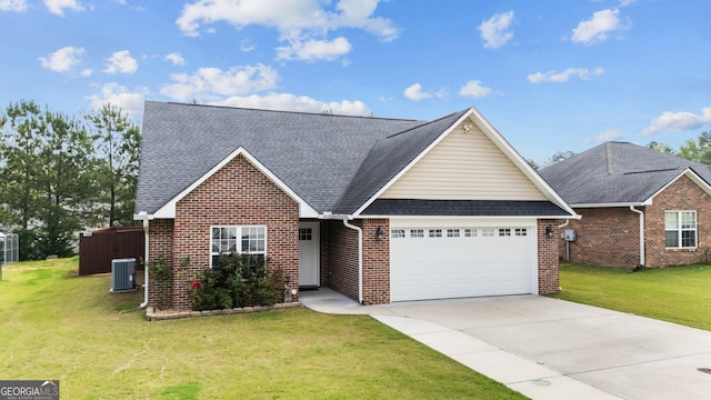 20 Walton Creek Dr SW, Rome, GA 30165 - traditional home featuring a garage, brick siding, driveway, a shingled roof, and a front lawn