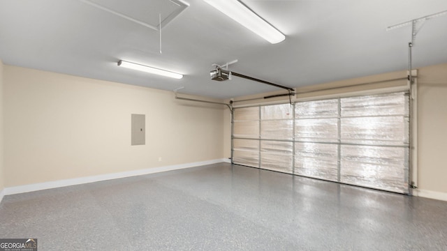 20 Walton Creek Dr SW, Rome, GA 30165 - garage with electric panel, a garage door opener, and baseboards