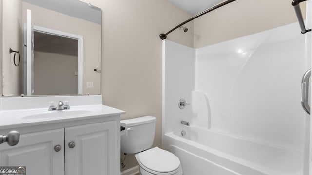 20 Walton Creek Dr SW, Rome, GA 30165 - bathroom with toilet, vanity, and bathing tub / shower combination