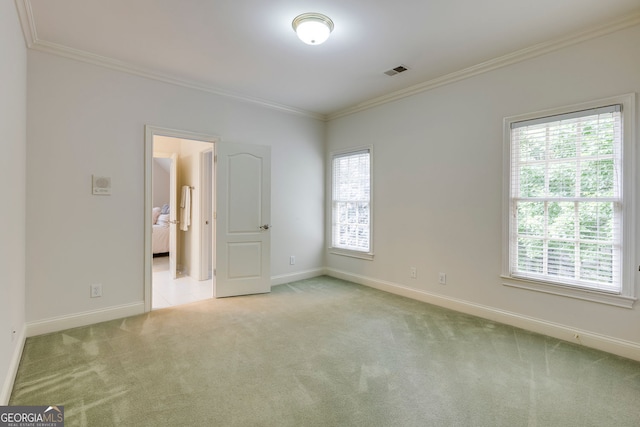 314 Caruso Ct, Sandy Springs, GA 30350 - spare room featuring ornamental molding, carpet floors, and healthy amount of natural light