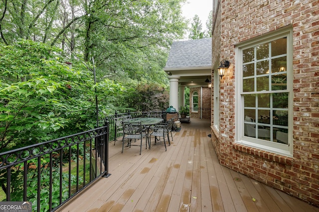 314 Caruso Ct, Sandy Springs, GA 30350 - deck with outdoor dining space