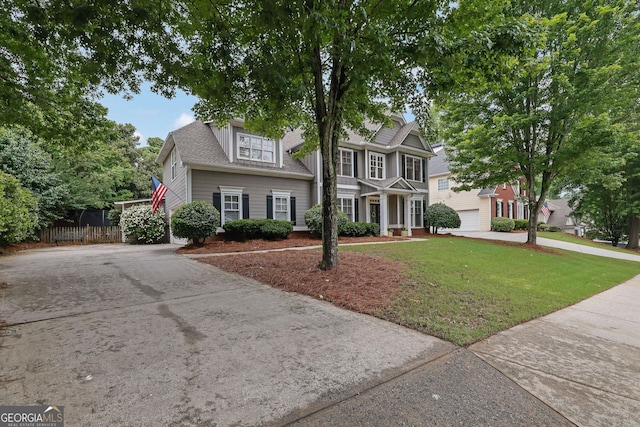 4218 Sandy Branch Dr, Buford, GA 30519 - view of front of house featuring driveway, a garage, and a shingled roof