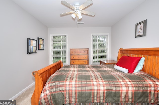 1850 Noblin Ridge Way, Duluth, GA 30097 - bedroom with carpet flooring and ceiling fan
