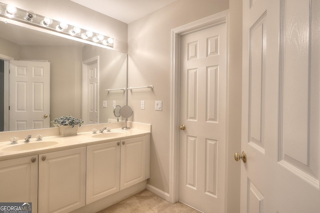 1850 Noblin Ridge Way, Duluth, GA 30097 - full bath featuring double vanity and baseboards