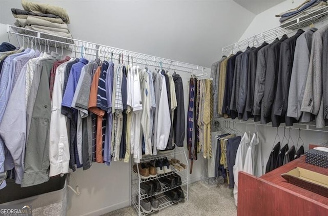 5327 Saville Dr NW, Acworth, GA 30101 - spacious closet with carpet and lofted ceiling