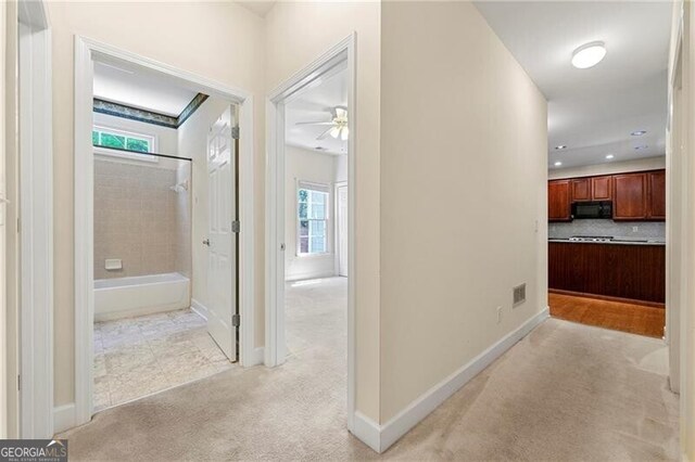 2001 Macland Square Dr Unit 11, Marietta, GA 30064 - hall with light colored carpet and baseboards