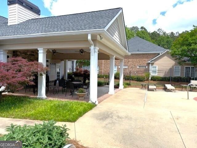 2001 Macland Square Dr Unit 11, Marietta, GA 30064 - view of patio / terrace with ceiling fan