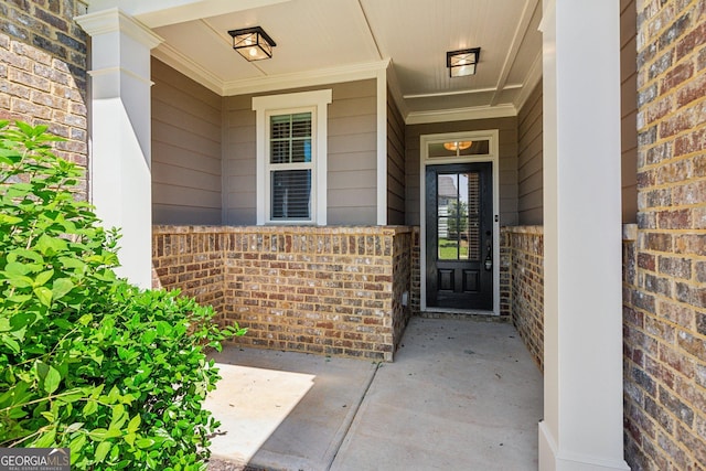 4416 Links Blvd, Jefferson, GA 30549 - entrance to property featuring covered porch and brick siding
